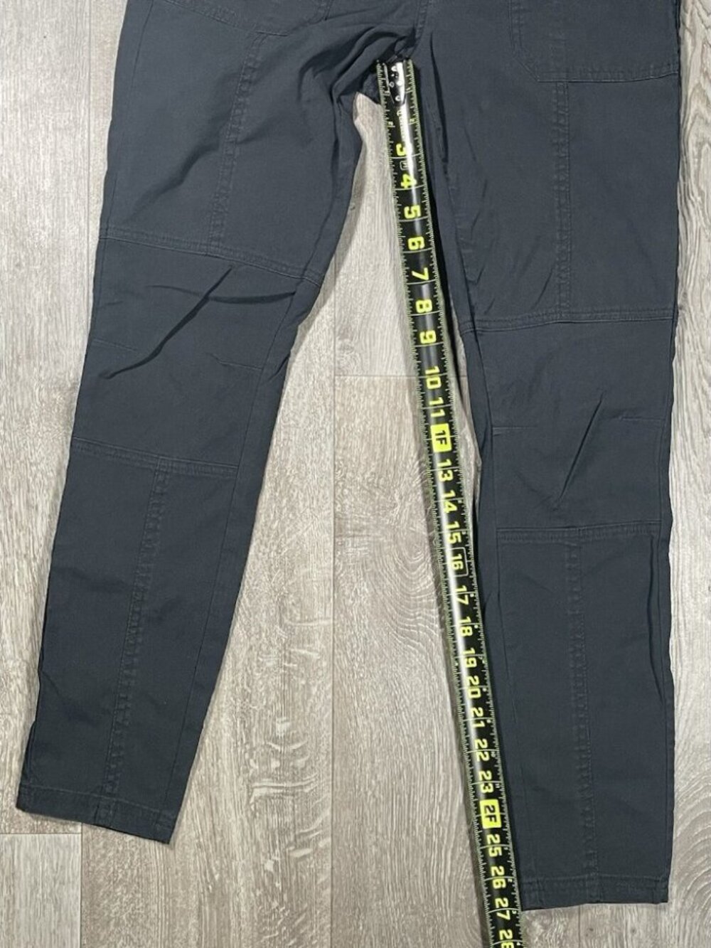 Prana Essex Outdoor Hiking Black Snap Closure Pants - Women Size 2 - Picture 12 of 13